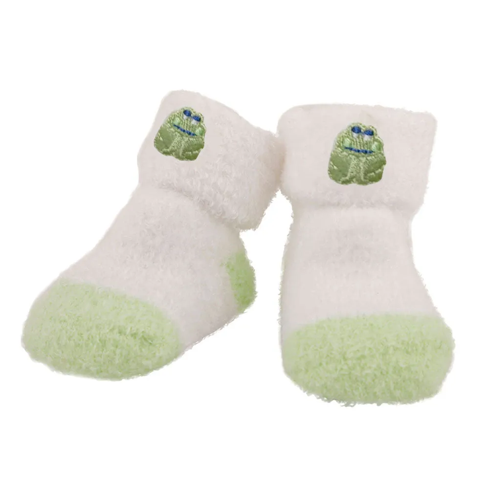 Frog Striped Green 2 Pk Socks