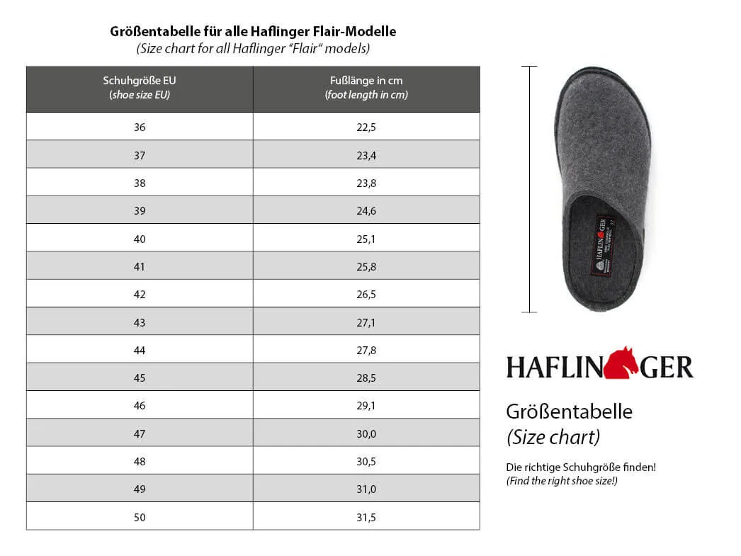 HAFLINGER® Wool Felt Slippers | Flair Soft, Charcoal