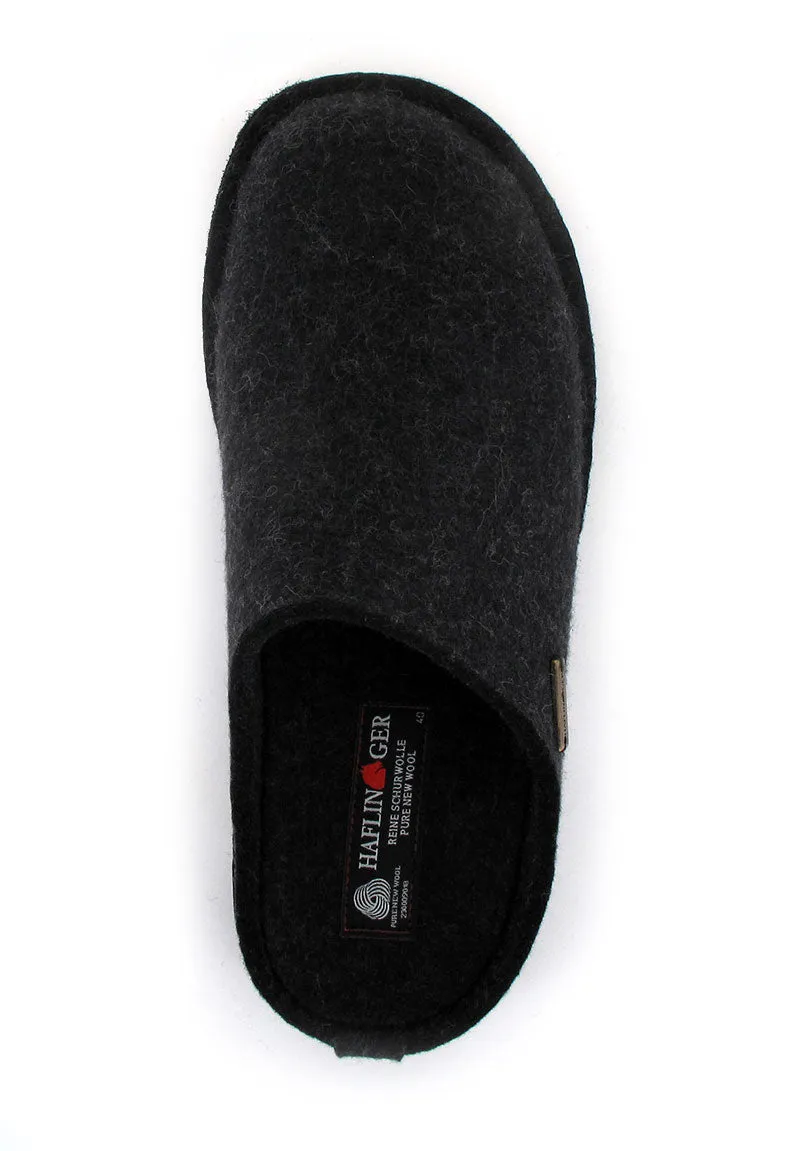 HAFLINGER® Wool Felt Slippers | Flair Soft, Charcoal