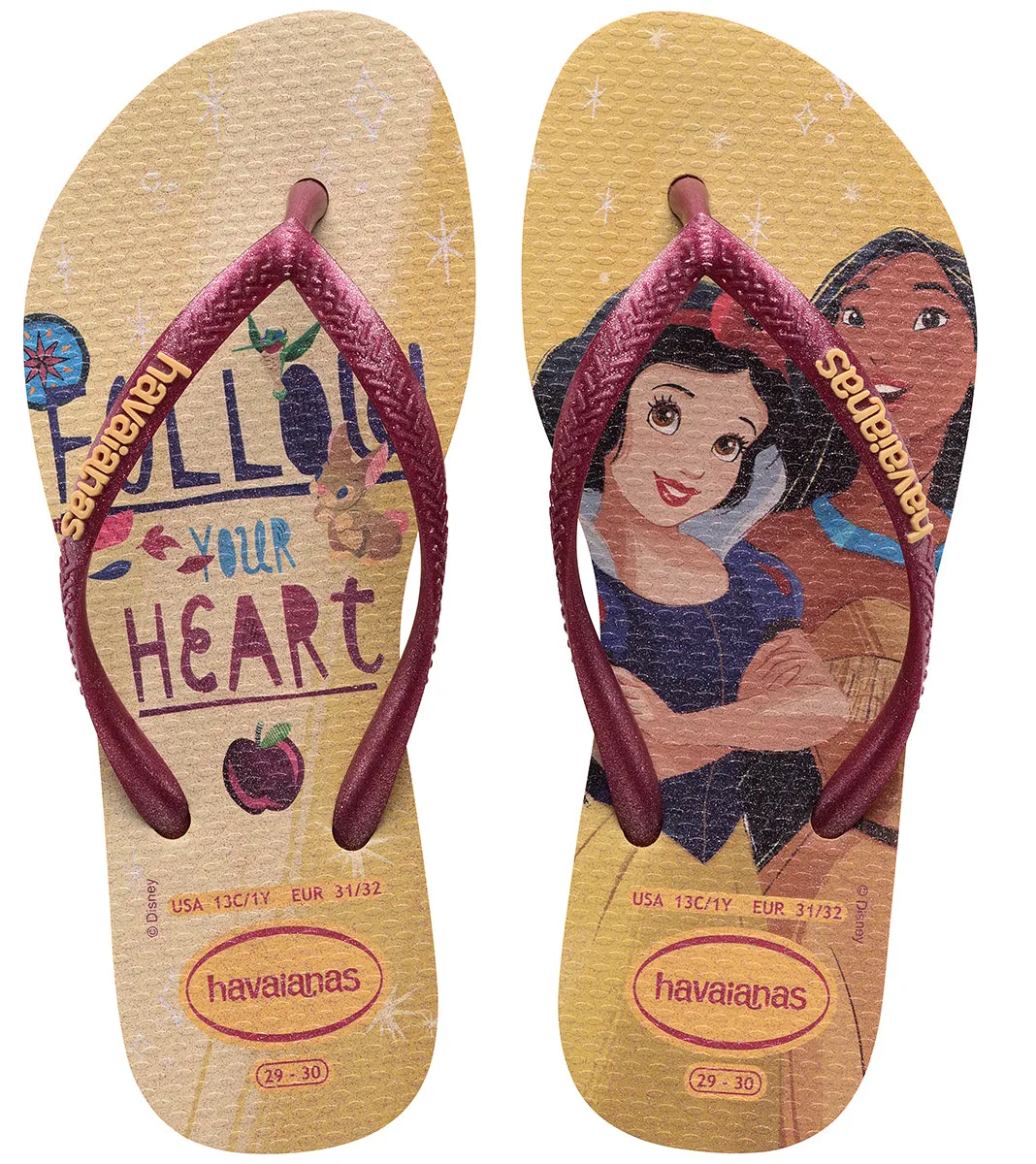 Havaianas Slim Princess In Gold For Kids