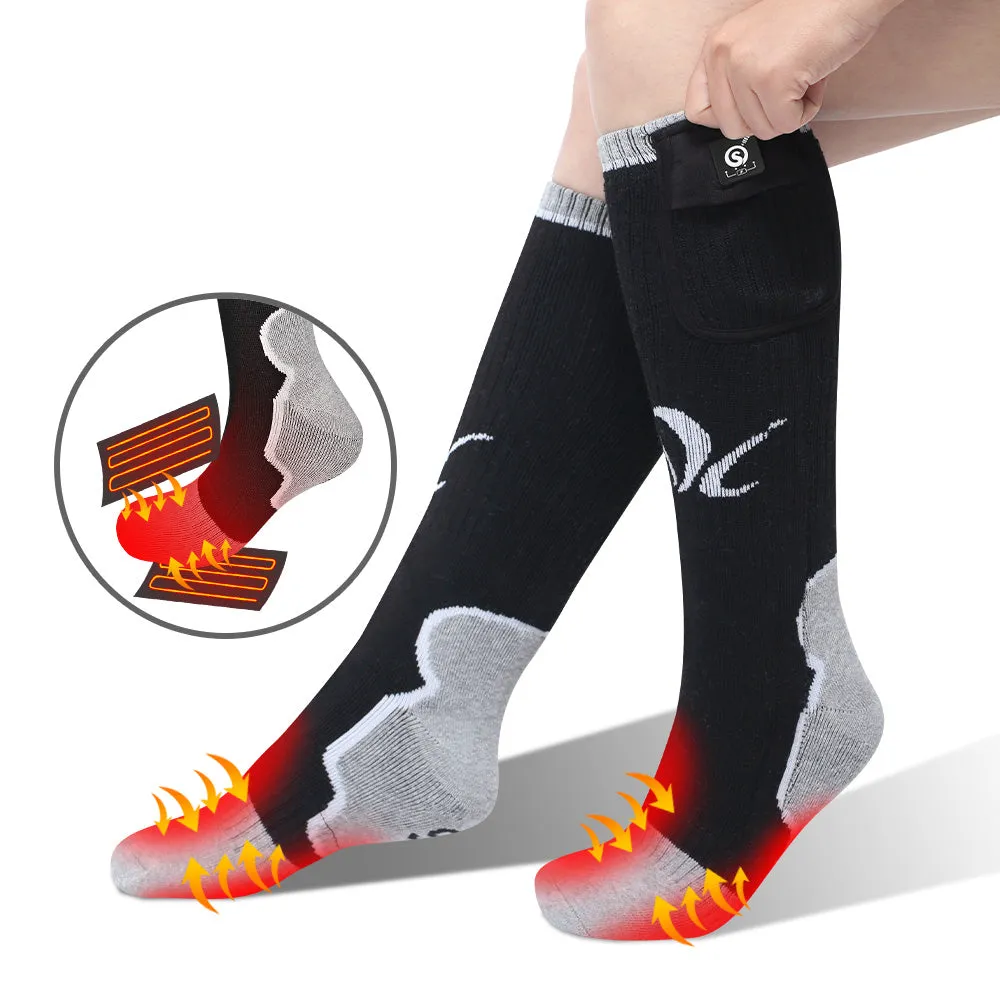 Heated Socks with Rechargeable Electric Battery for Men & Women