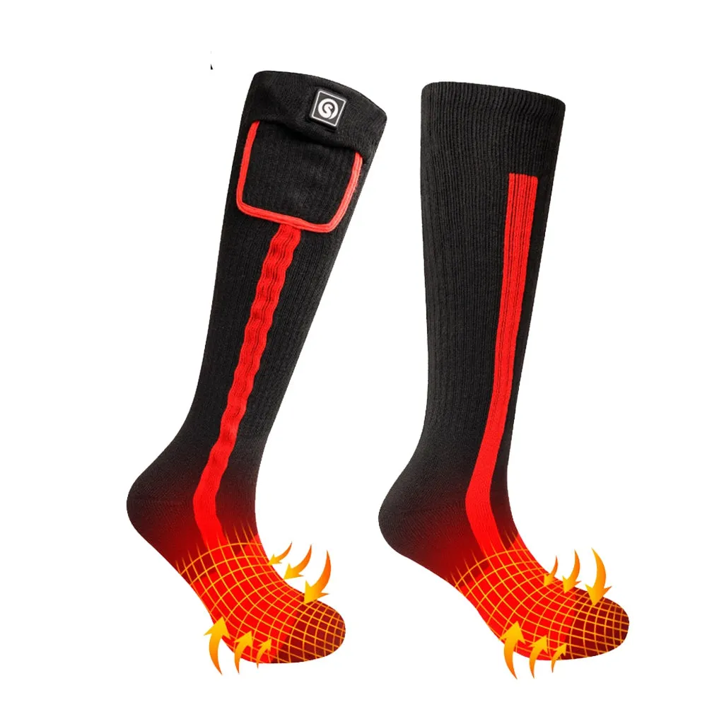 Heated Socks with Rechargeable Electric Battery for Men & Women