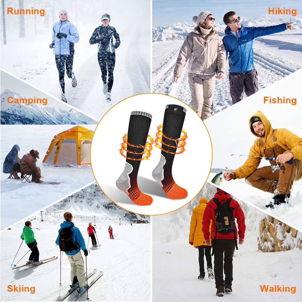 Heated Socks with Rechargeable Electric Battery for Men & Women