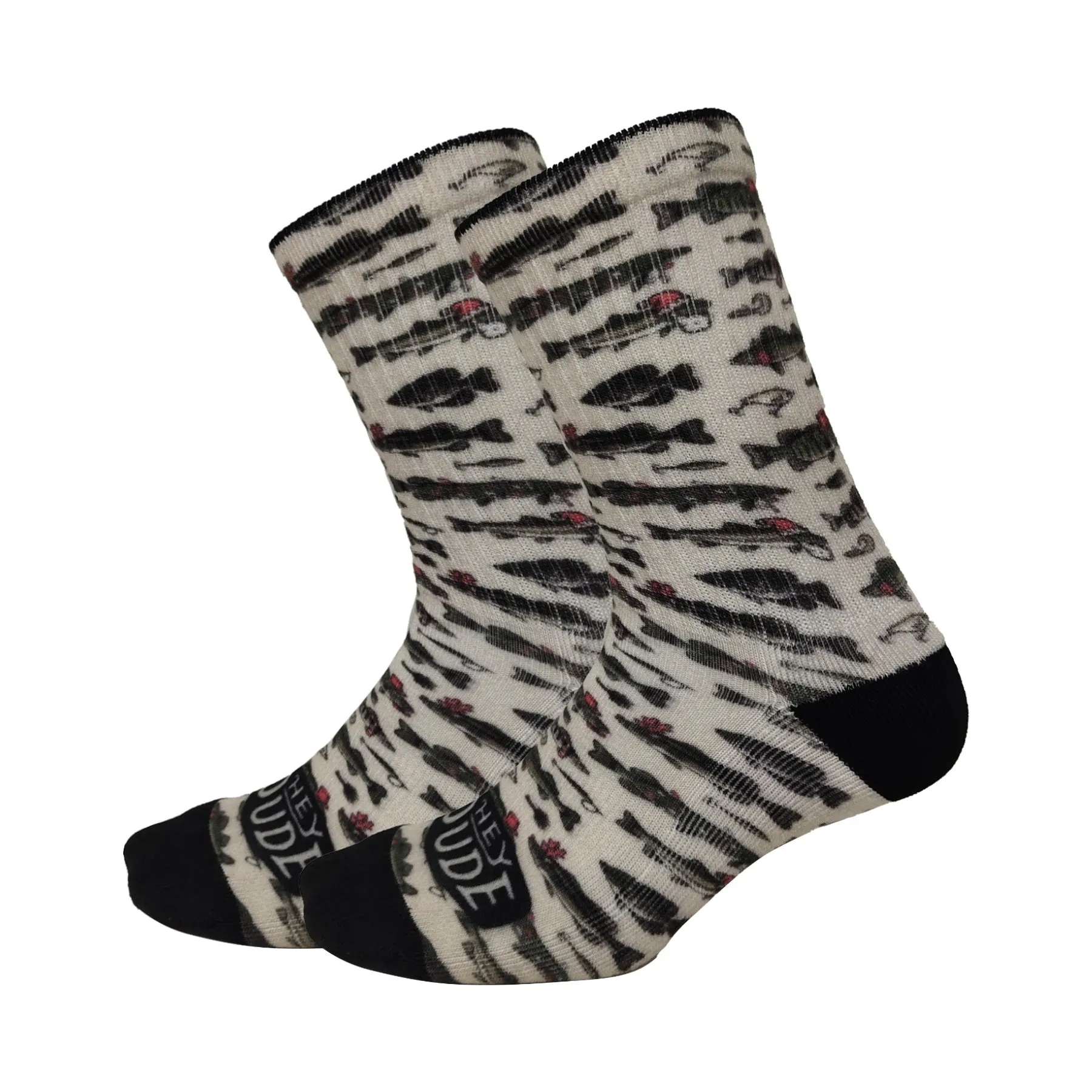 HEYDUDE™ Holiday Fishmas Sock - FIshmas Grey