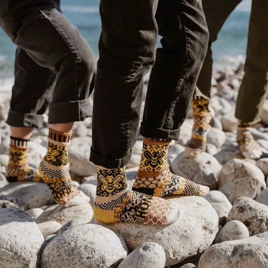 Honey Bee Crew Socks – Support Pollinators in Style