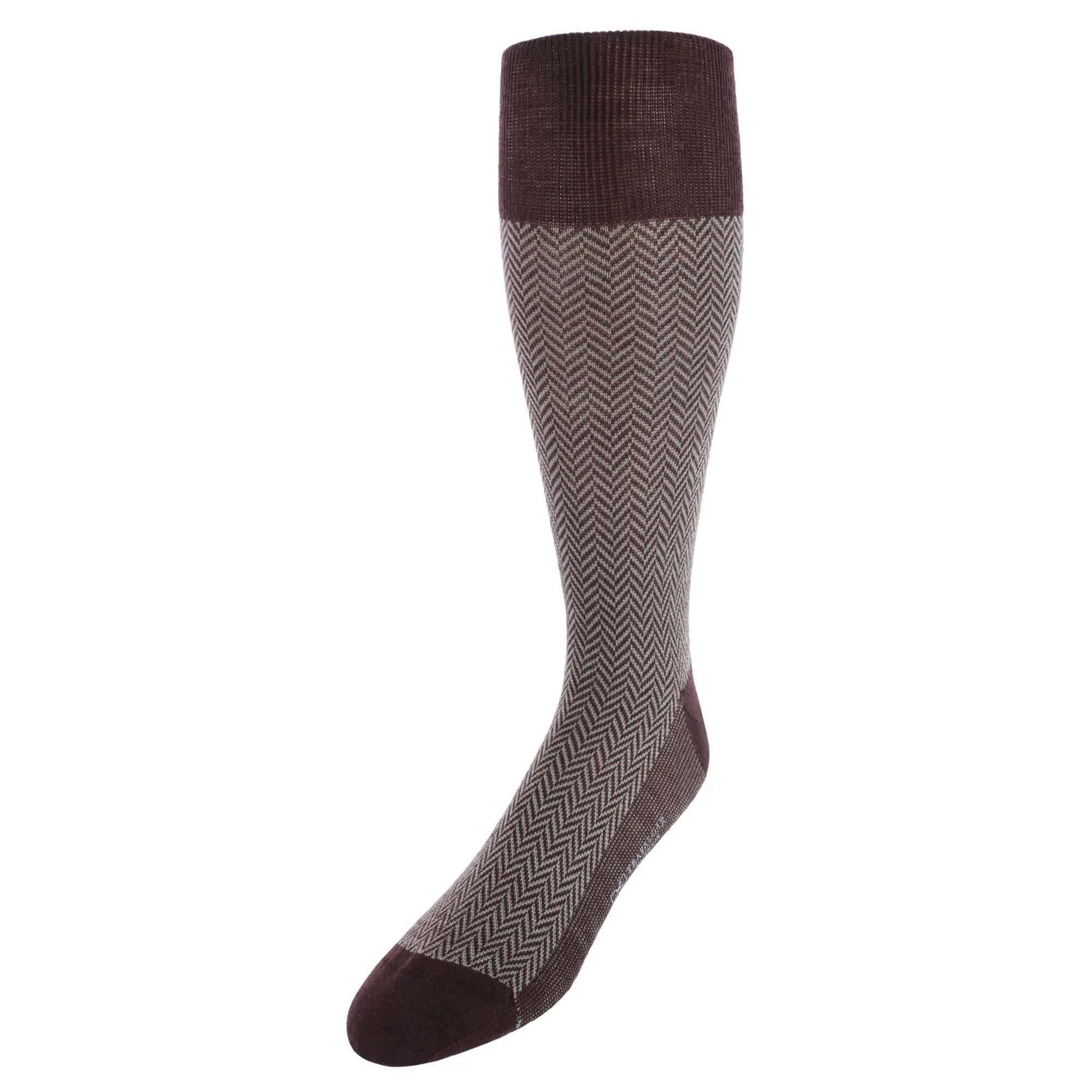 Hunter Merino Wool Herringbone Mid-Calf Socks