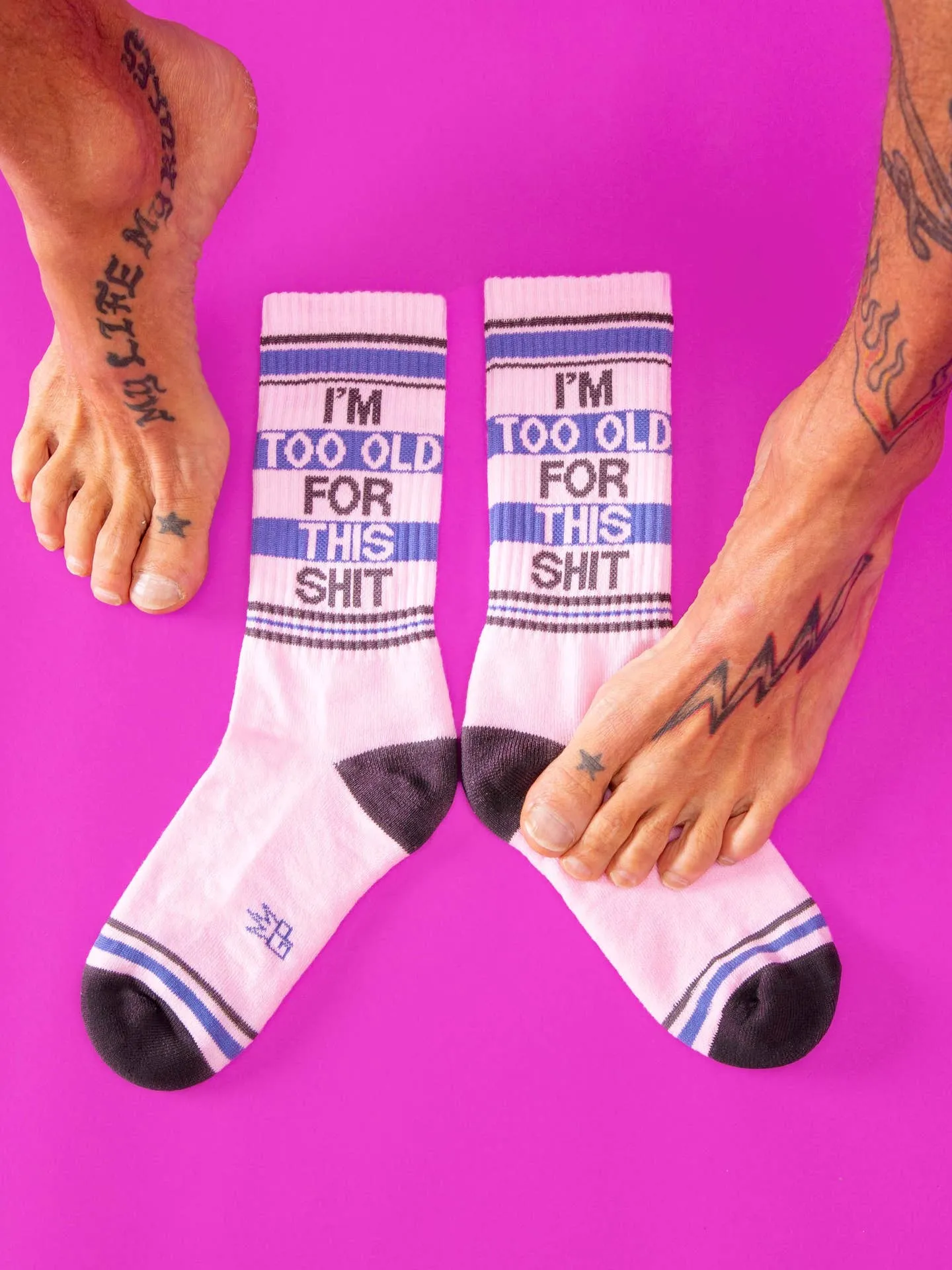 I'm Too Old For This Shit Gym Crew Socks