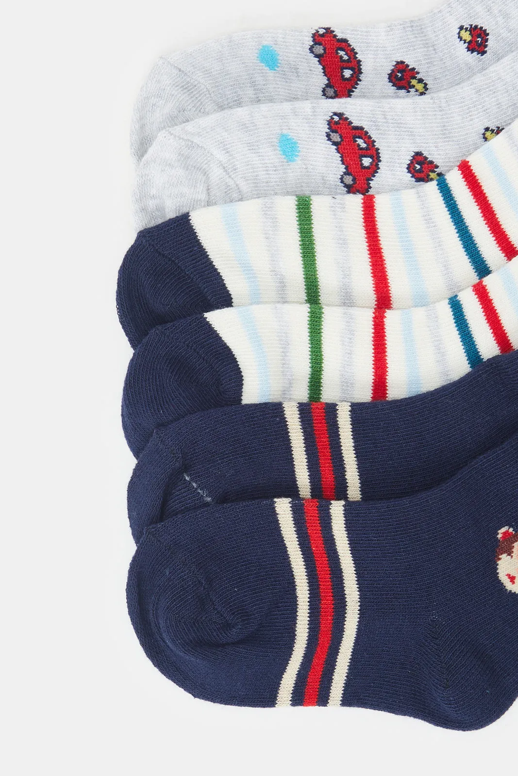 Infant Boys Assorted Socks Set (3 Pairs)