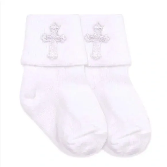 Jefferies  Smooth Toe  Christening Turn Cuff Socks