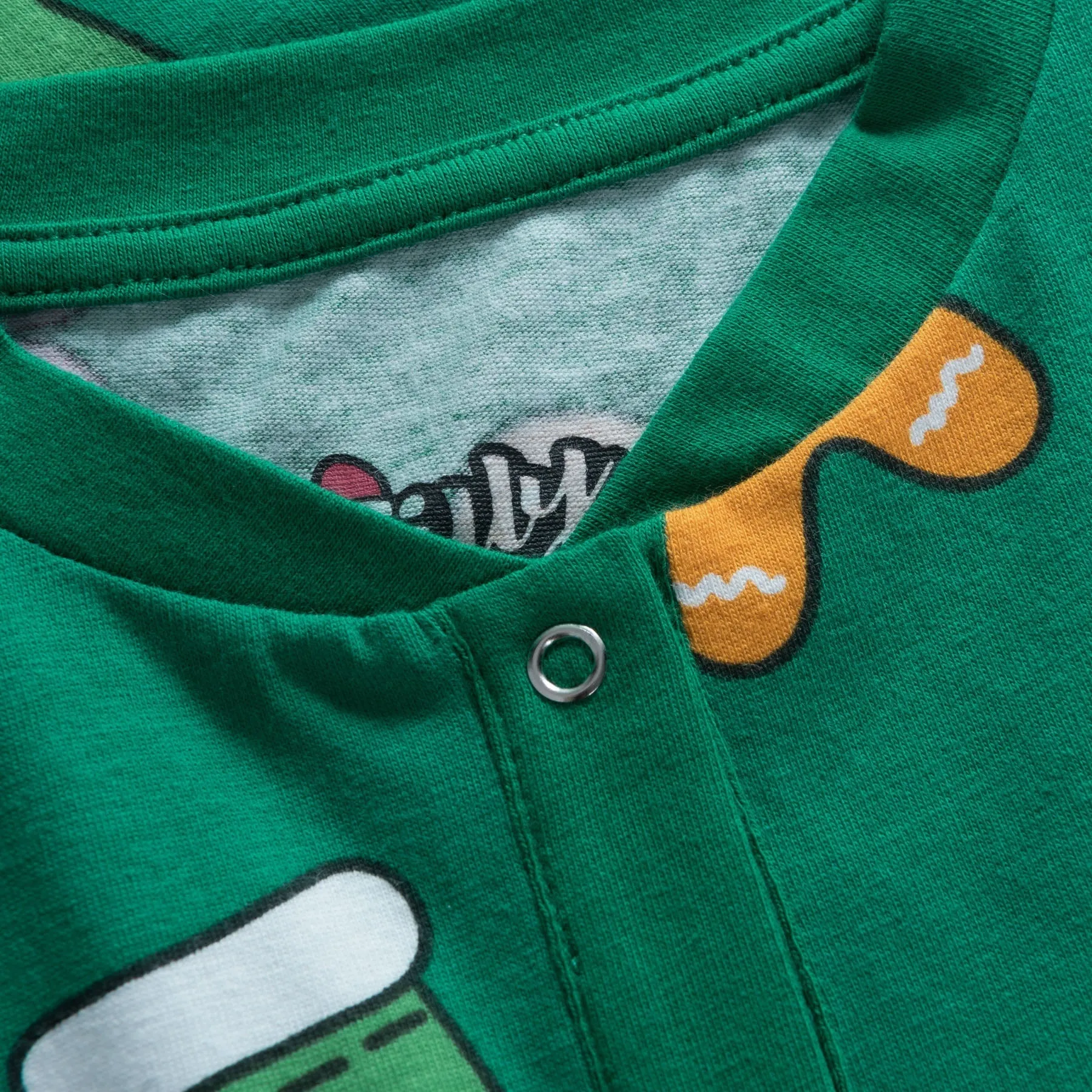 Kids' Green Hohoho Overall Christmas Pyjamas