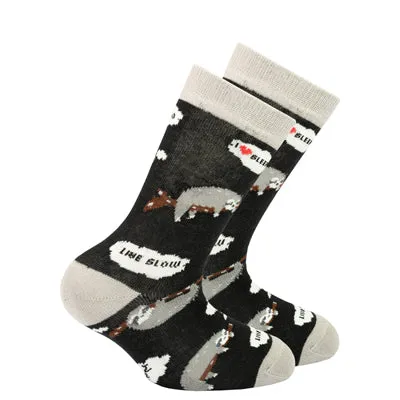 Kid's Lazy Sloth Crew Socks