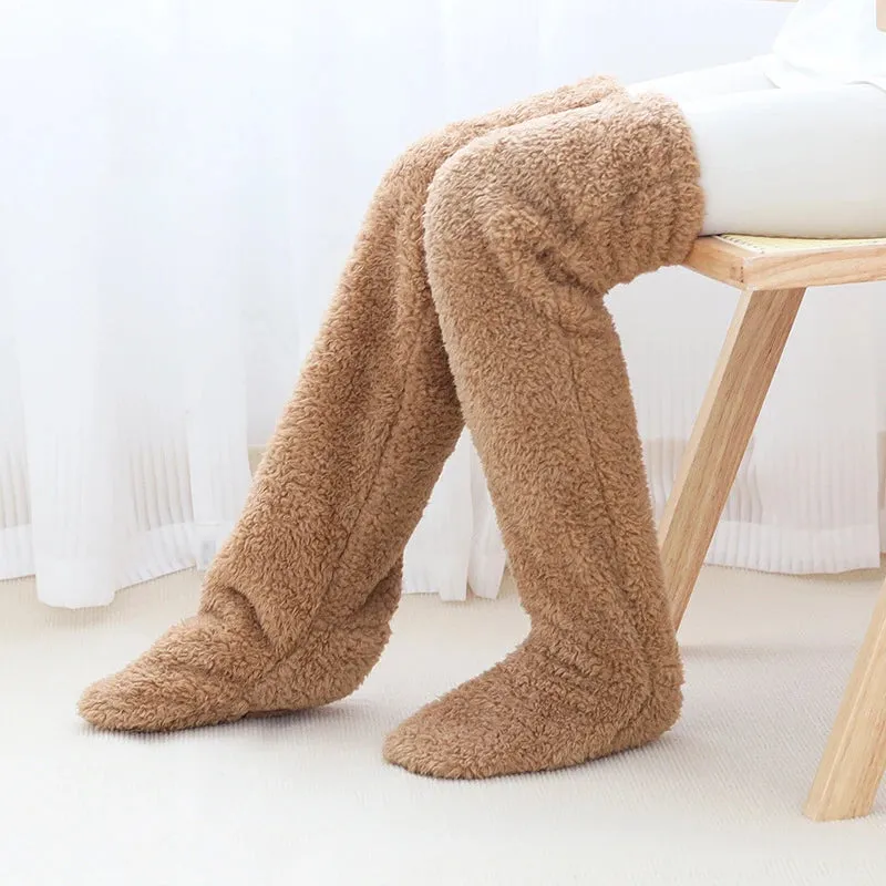 Knee-high Plush Stockings Socks