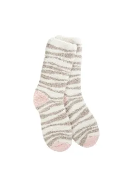 Knit Pickin' Fireside Crew Socks (Neutral Zebra)