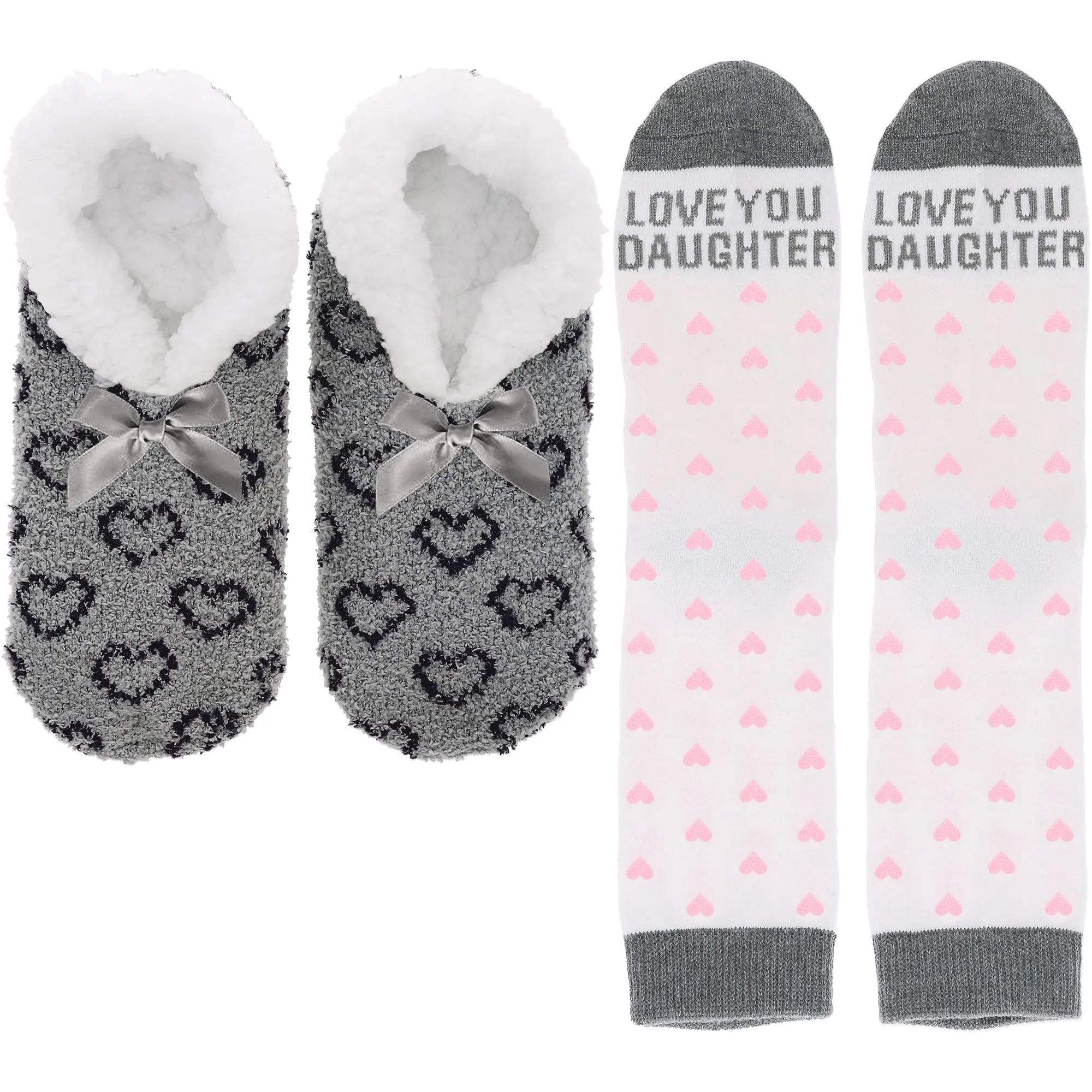 Love You Daughter Slipper Sock Gift Set