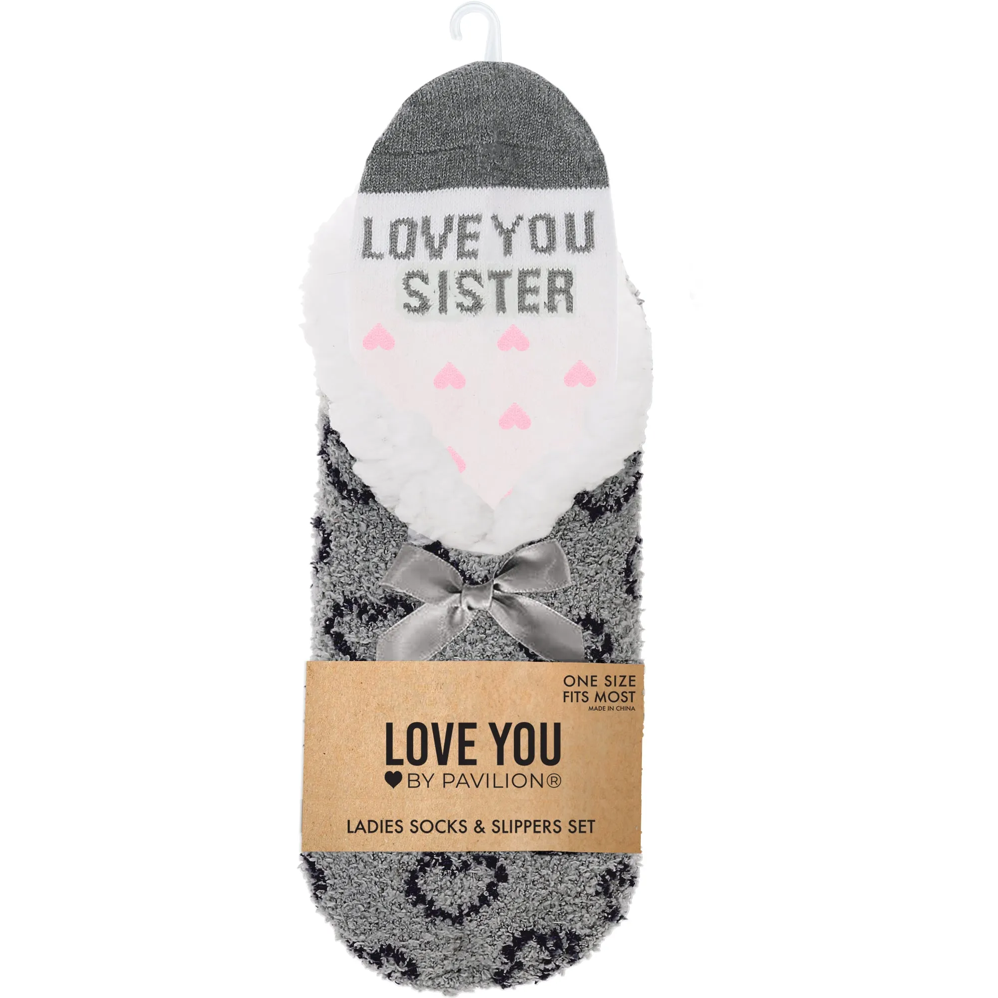 Love You Sister Slipper Sock Gift Set