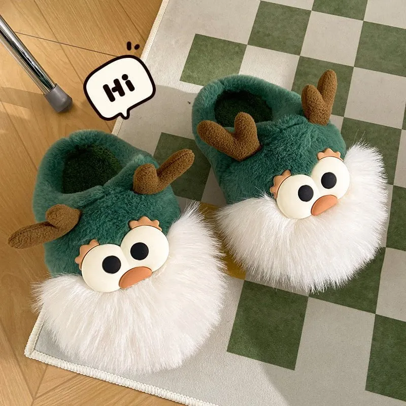 LovelyRLovely Cute Cartoon Christmas Deer Slippers