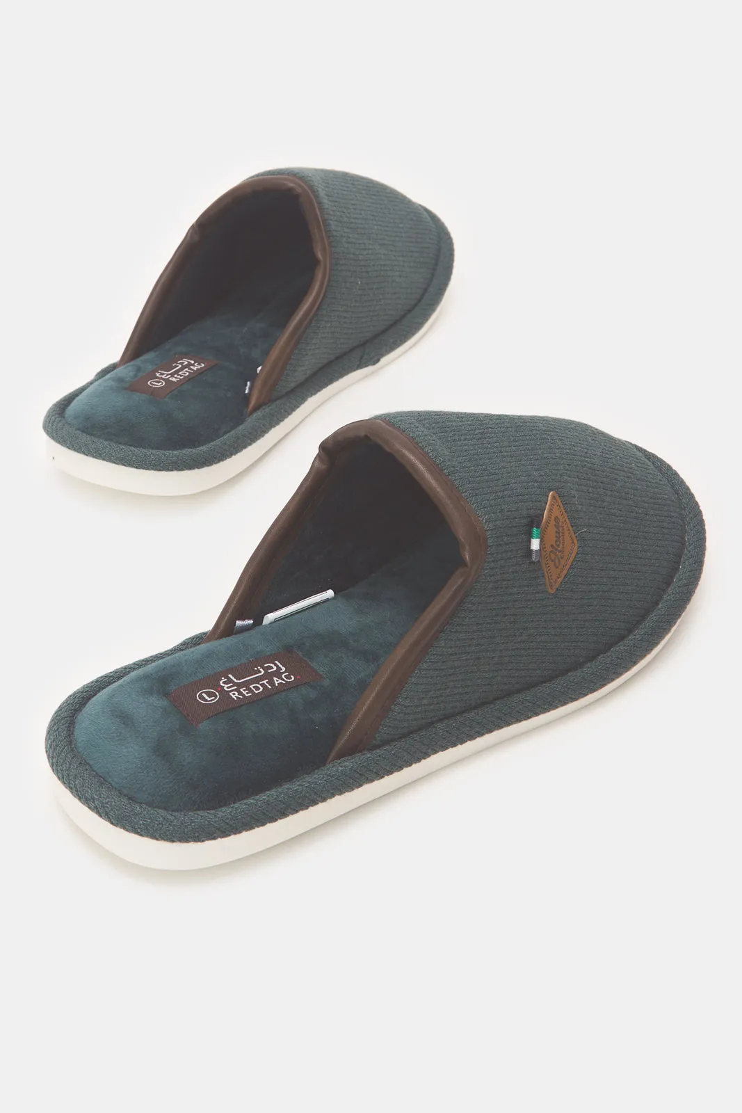 Men Olive Mule Slipper