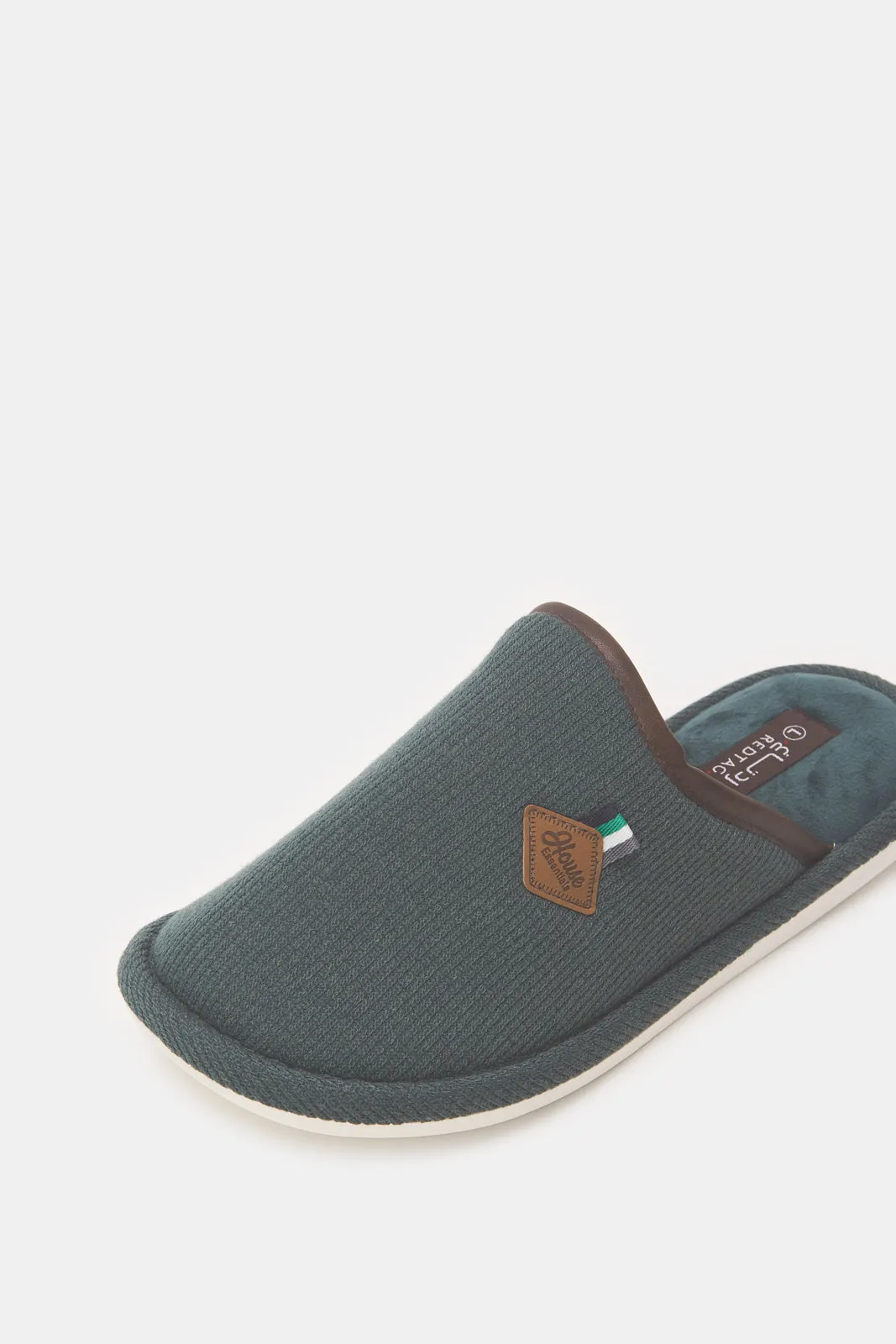 Men Olive Mule Slipper