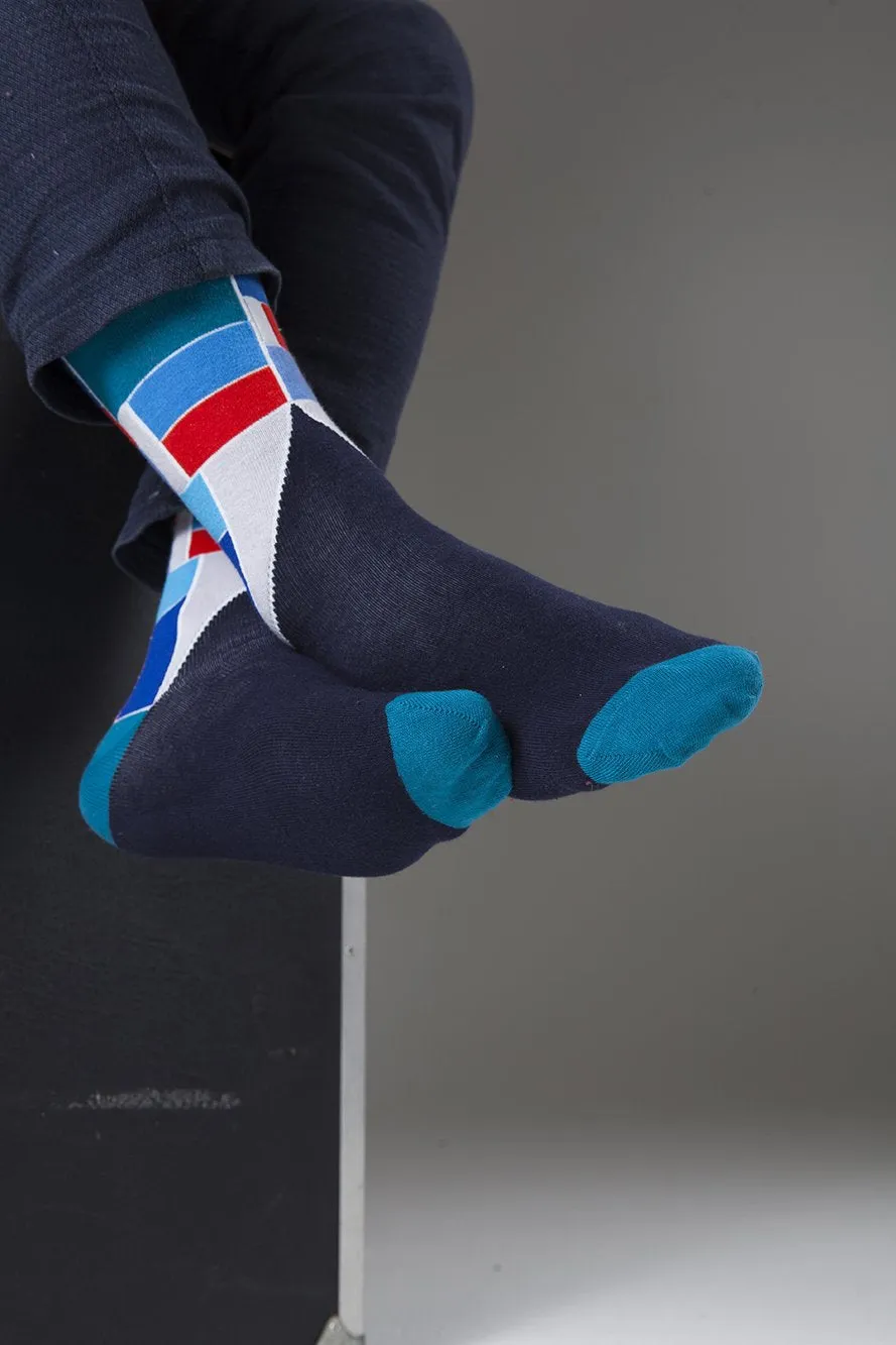 Men's 5-Pair Colorful Mix Socks