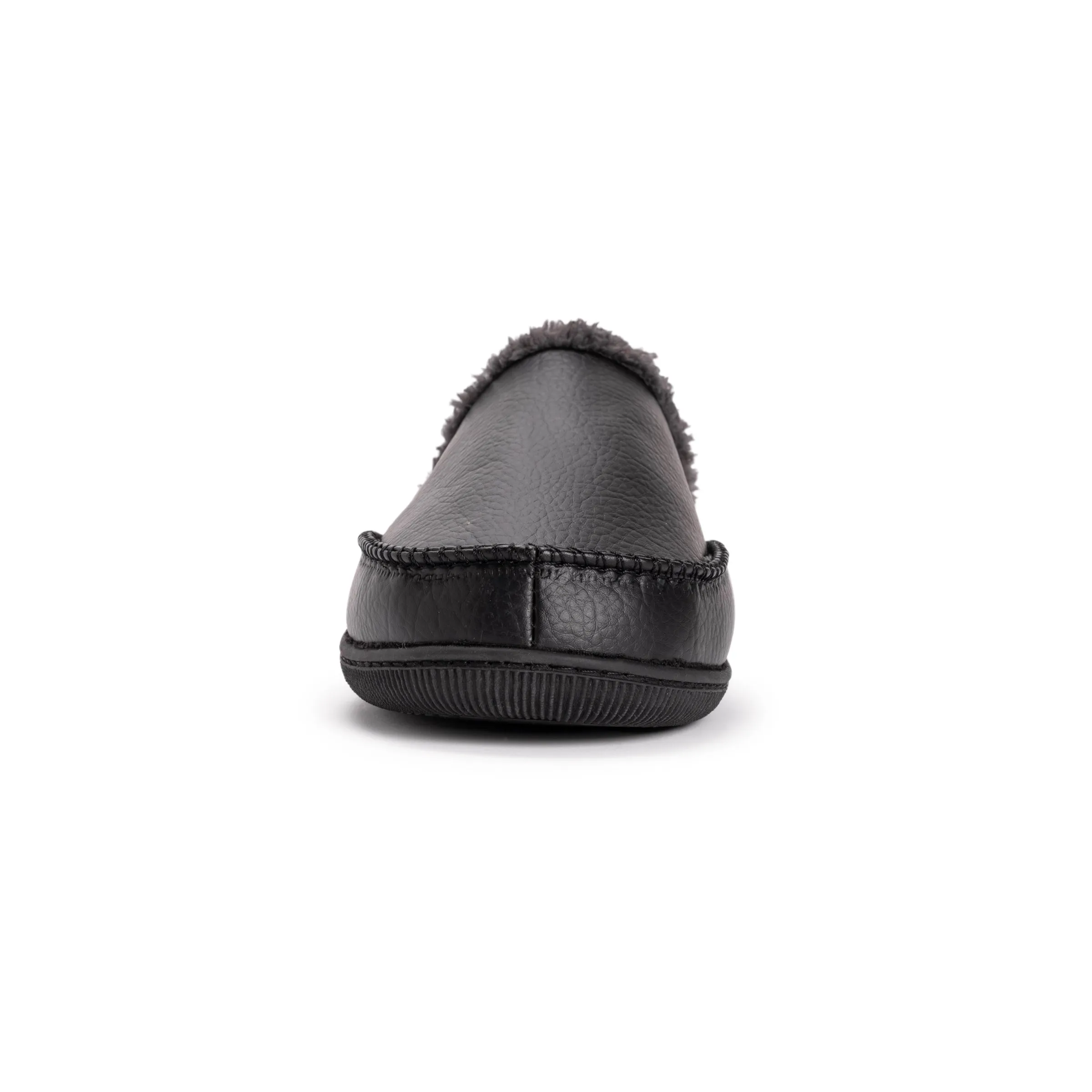 Men's Faux Leather Clog Slippers