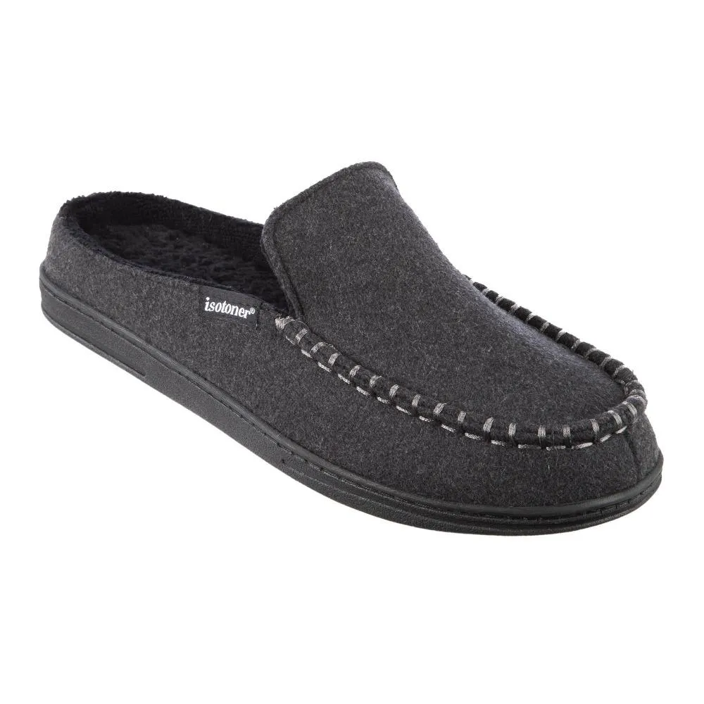 Men’s Faux Woolen Grady Hoodback Slippers