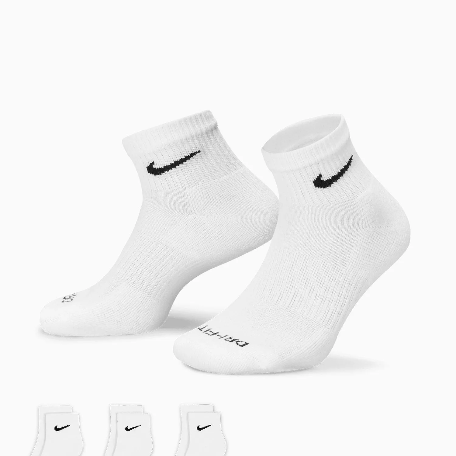 Men's Nike Everyday Plus Cushioned Ankle Socks (3 Pairs)