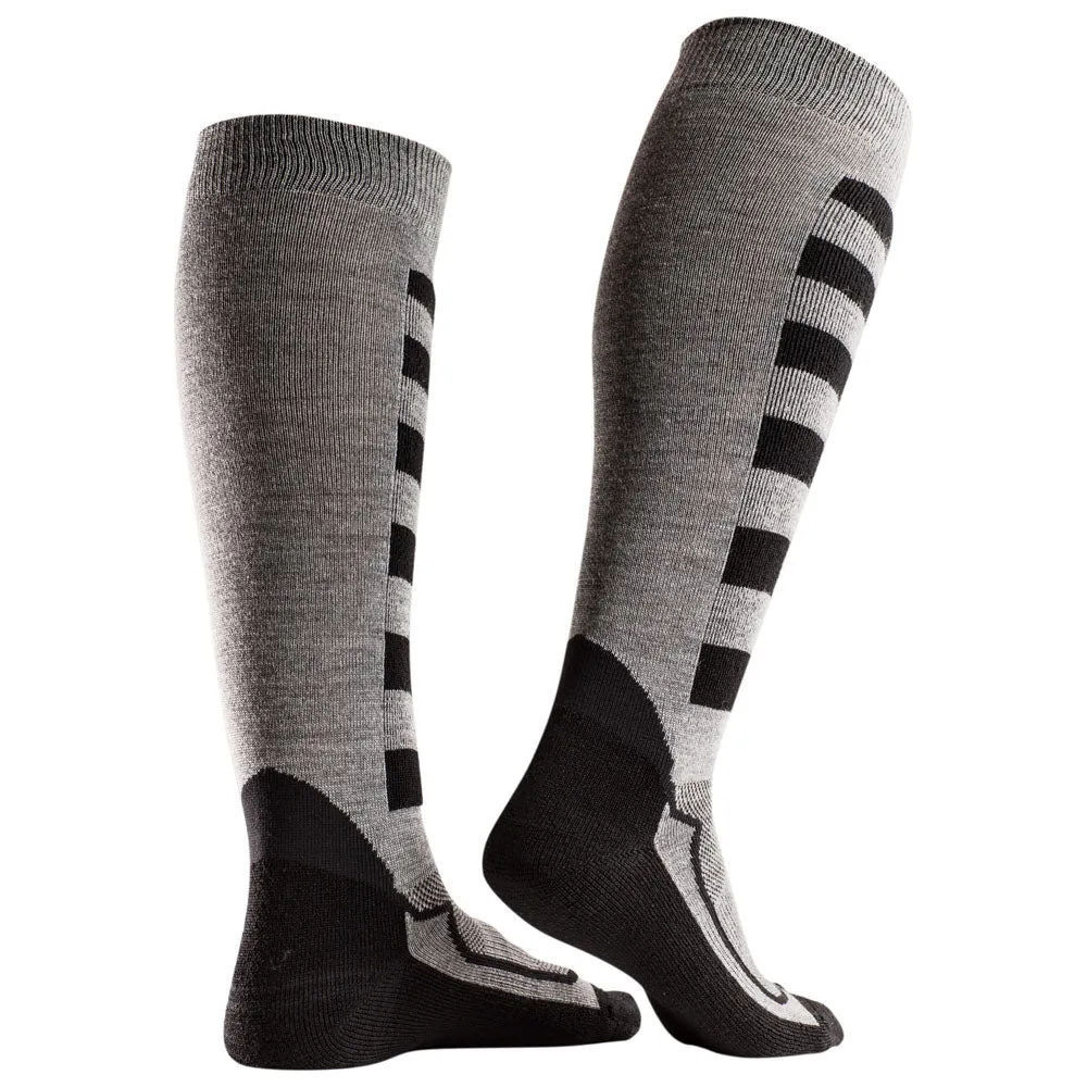 Merino Blend Ski Socks (Charcoal/Black)