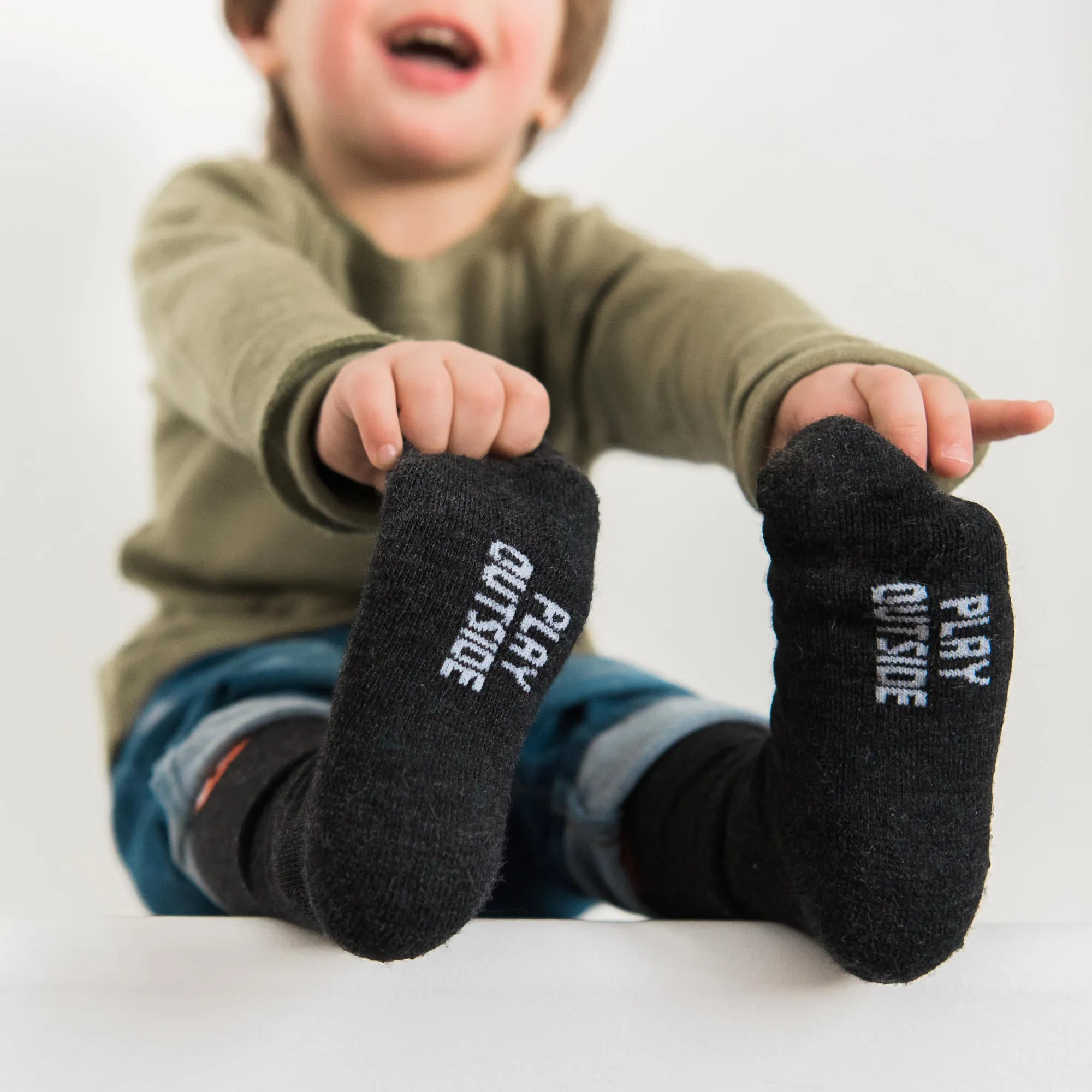 Merino Wool Socks - Play Outside - Kids