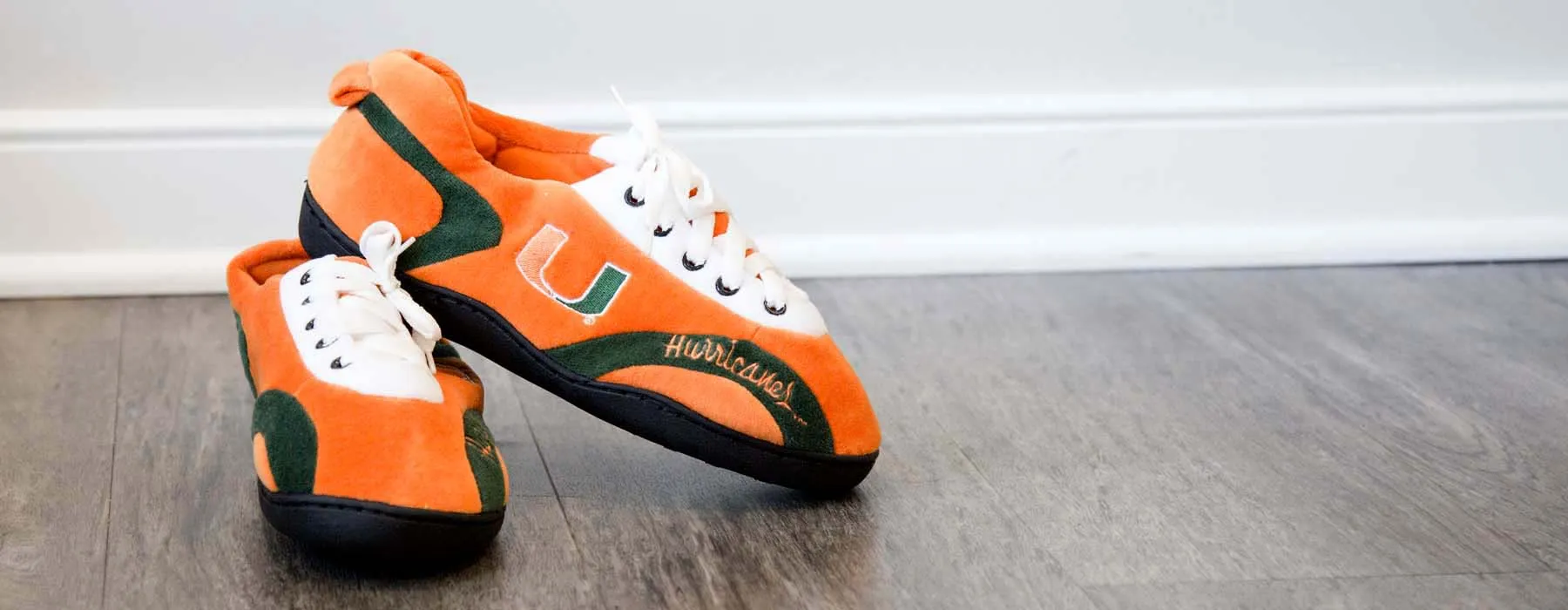 Miami Hurricanes All Around Rubber Soled Slippers