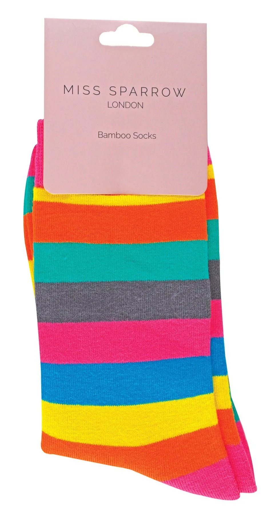 Miss Sparrow - Patterned Socks (4-7 / Bright Thick Stripe)