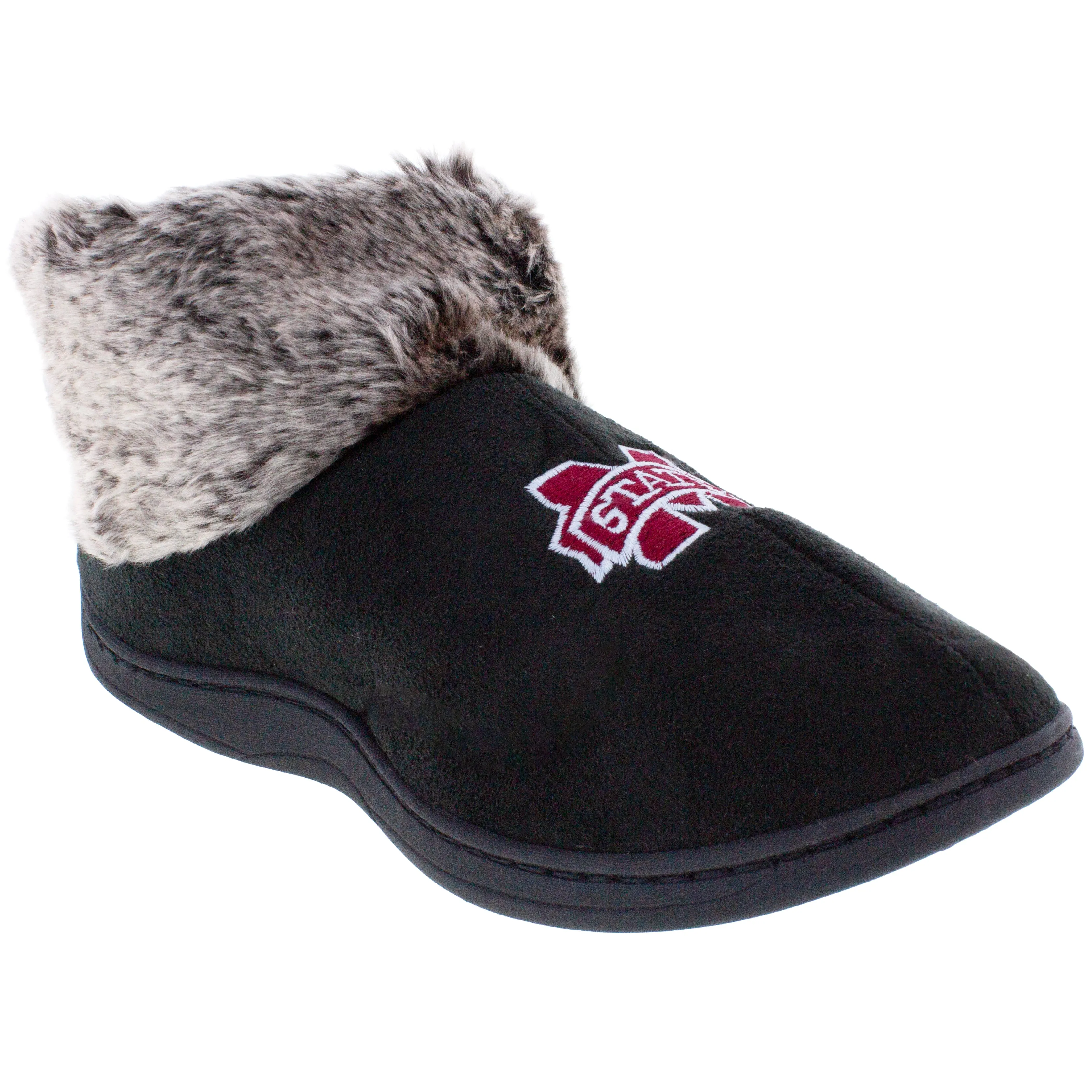 Mississippi State Bulldogs Faux Sheepskin Furry Top Slipper