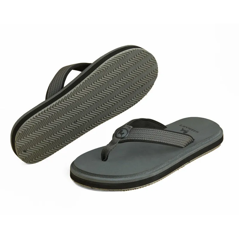 Neeman's Eco Fluffy Flip Flops | Grey | Soft & Comfortable