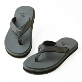 Neeman's Eco Fluffy Flip Flops | Grey | Soft & Comfortable