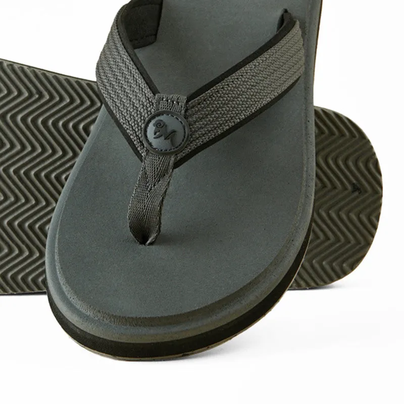 Neeman's Eco Fluffy Flip Flops | Grey | Soft & Comfortable