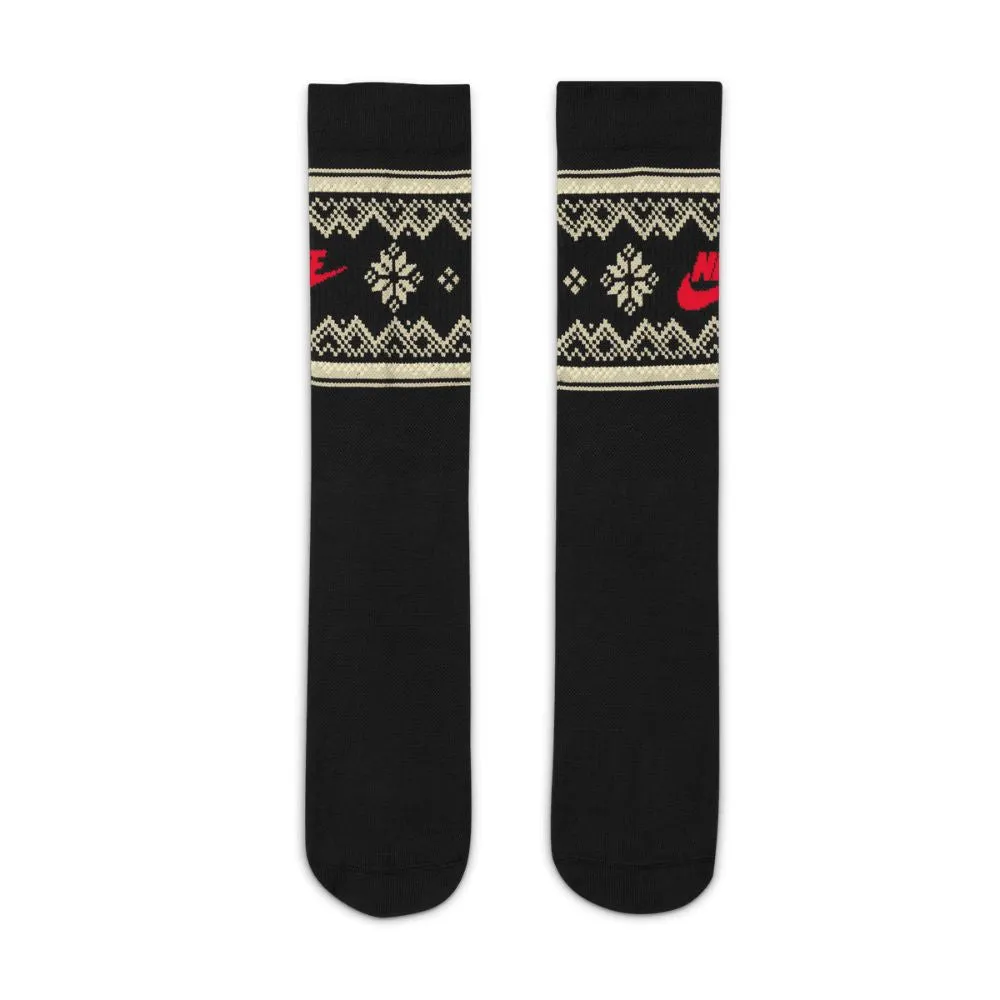 Nike Essentials Crew Fair Isle Golf Socks 2024 - FZ3071 010