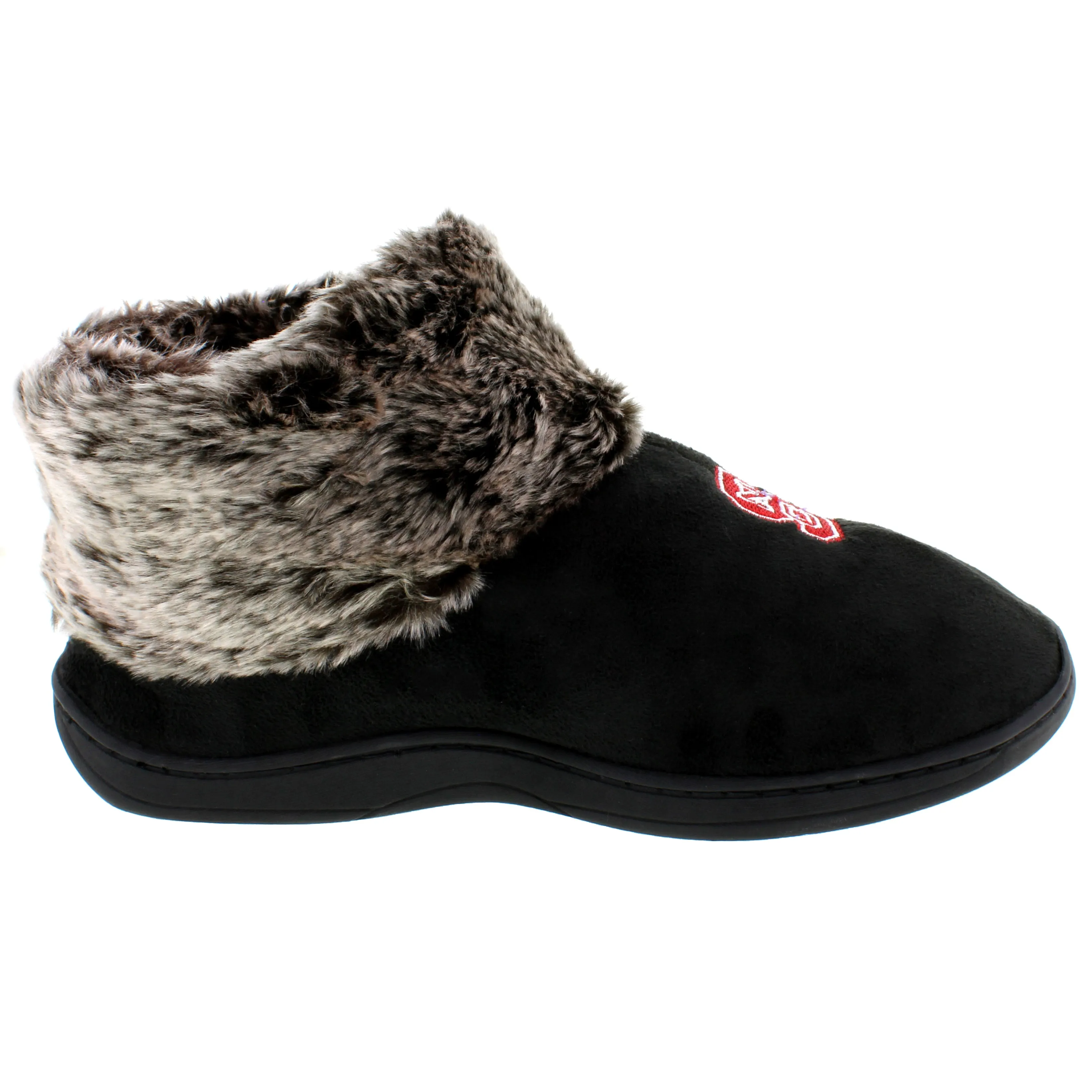 North Carolina State Wolfpack Faux Sheepskin Furry Top Slipper