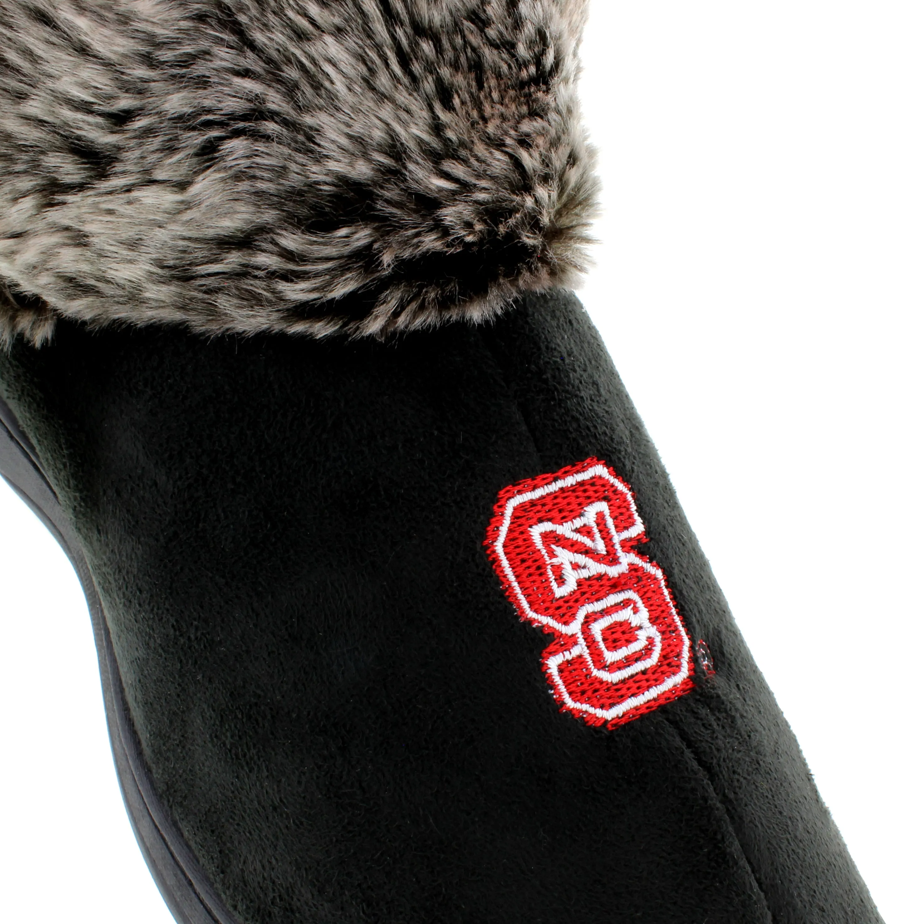 North Carolina State Wolfpack Faux Sheepskin Furry Top Slipper