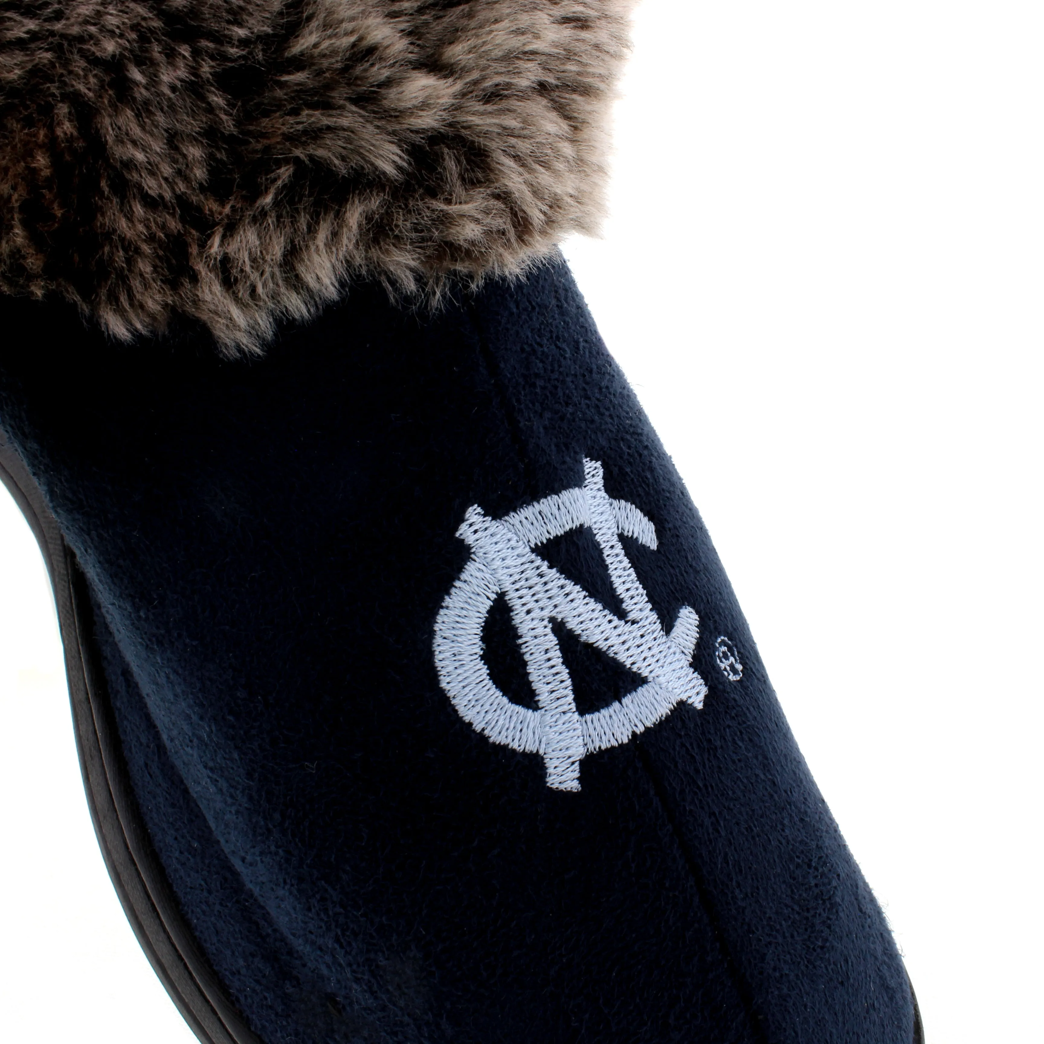 North Carolina Tar Heels Faux Sheepskin Furry Top Slipper