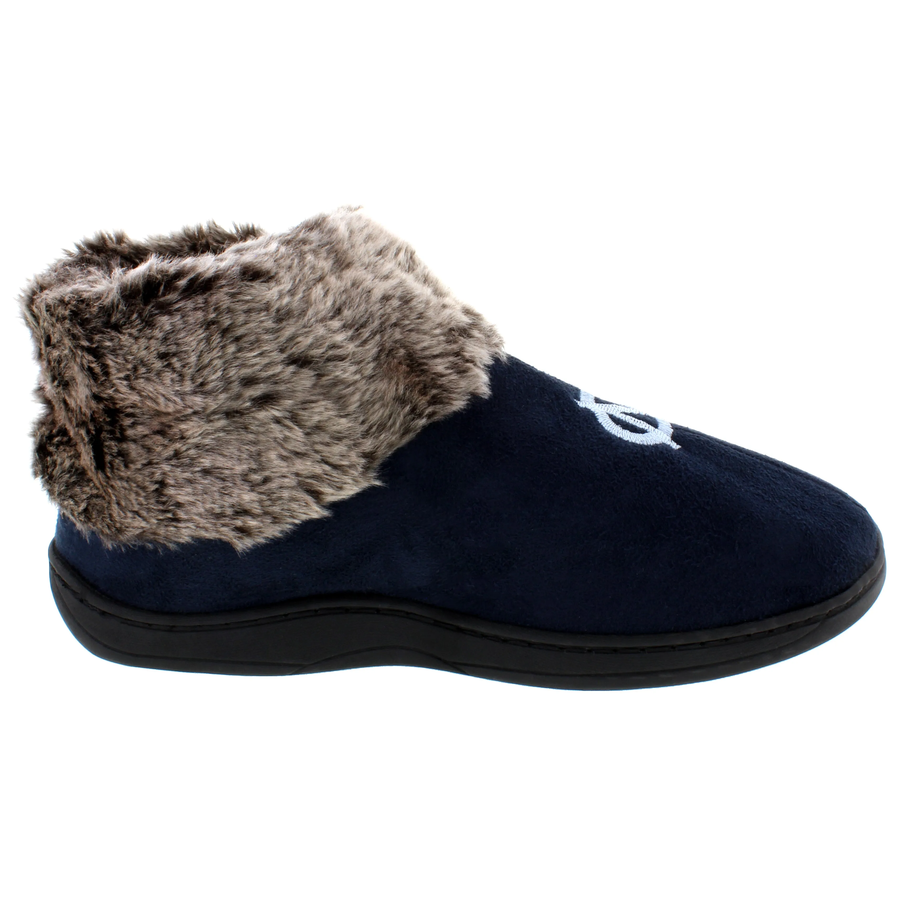 North Carolina Tar Heels Faux Sheepskin Furry Top Slipper