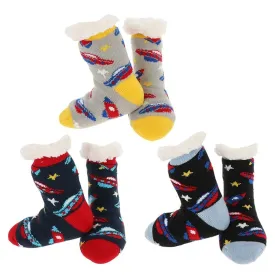 Nuzzles Boys Spaceship Socks - Choice of 3