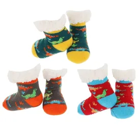 Nuzzles Toddler Boy Dino Socks  - Choice of 3