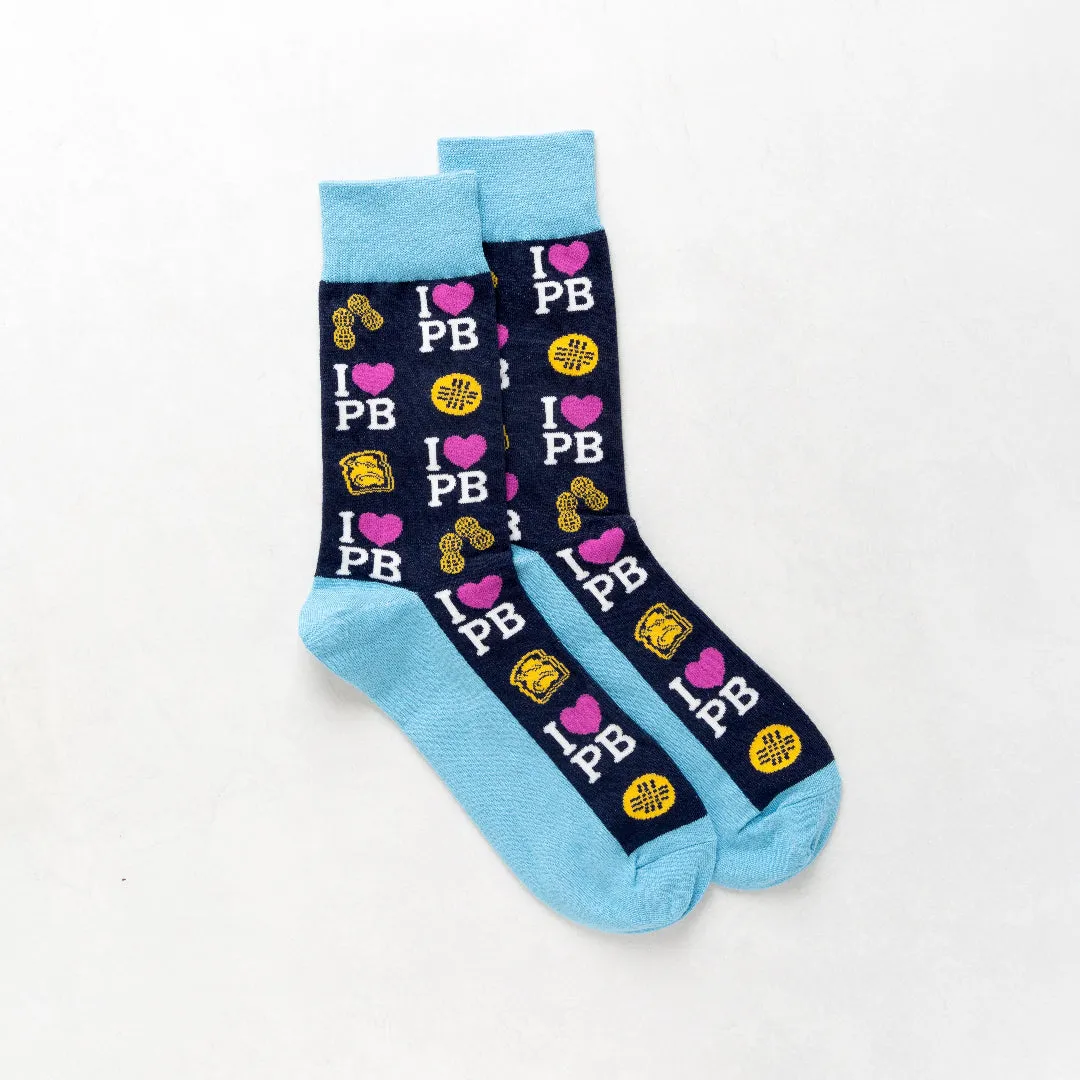 Peanut Butter & Co "I LOVE PB" Socks