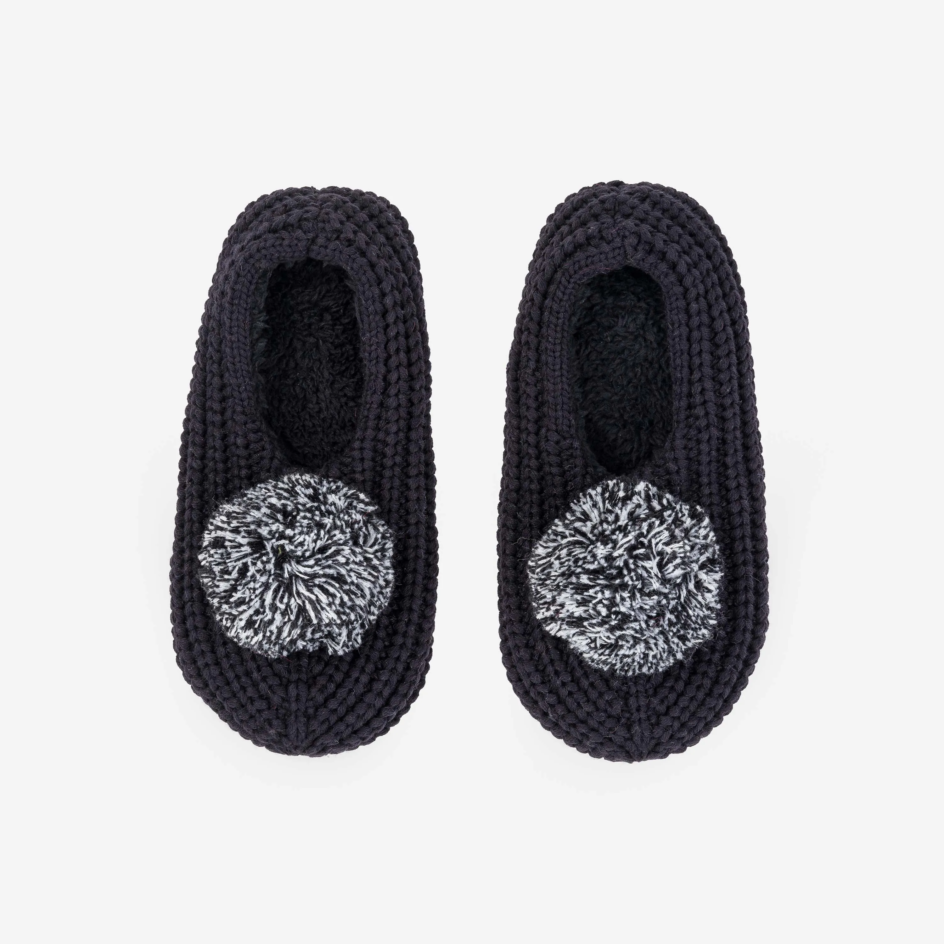 Pom Knit Slippers