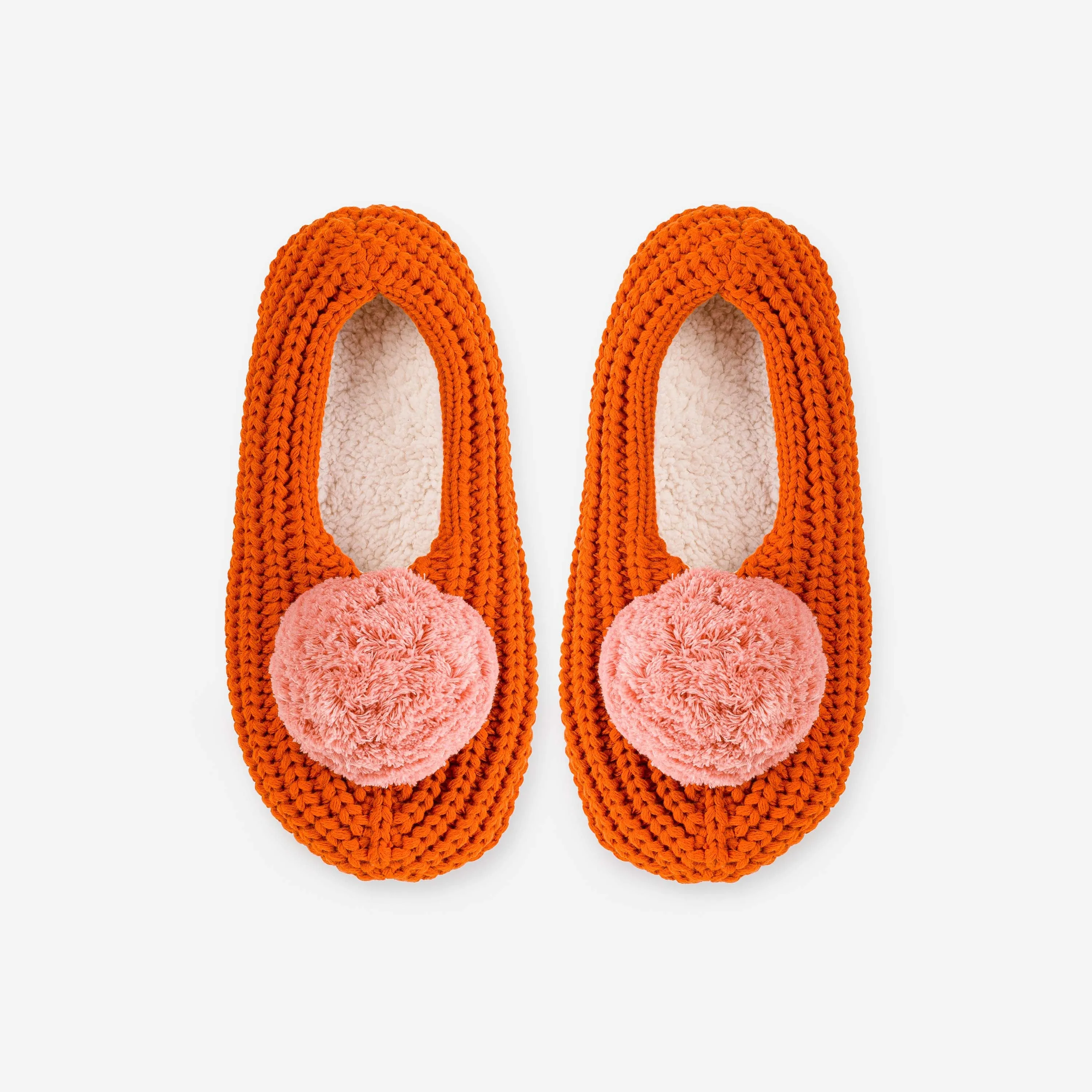 Pom Knit Slippers