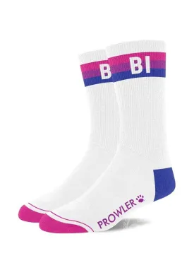 Prowler Bi Pride Socks in White