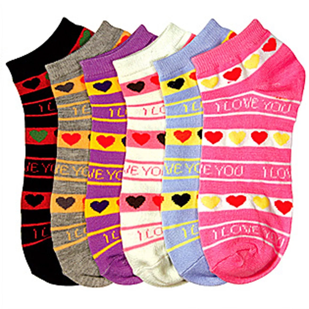 Sakkas Women's Poly Blend Soft and Stretchy Low cut Pattern Socks Asst 6-Pack