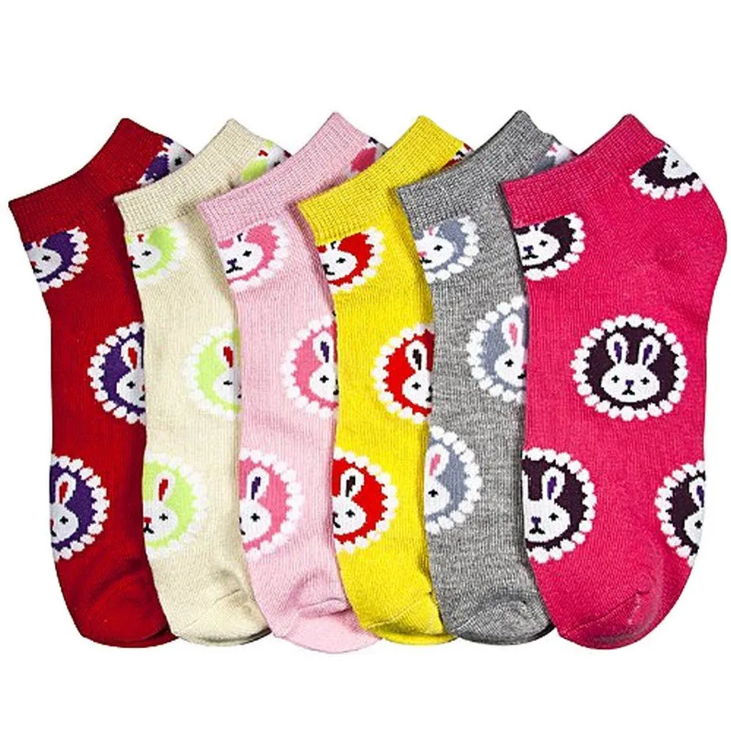 Sakkas Women's Poly Blend Soft and Stretchy Low cut Pattern Socks Asst 6-Pack