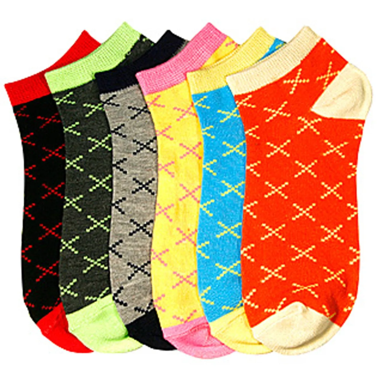 Sakkas Women's Poly Blend Soft and Stretchy Low cut Pattern Socks Asst 6-Pack