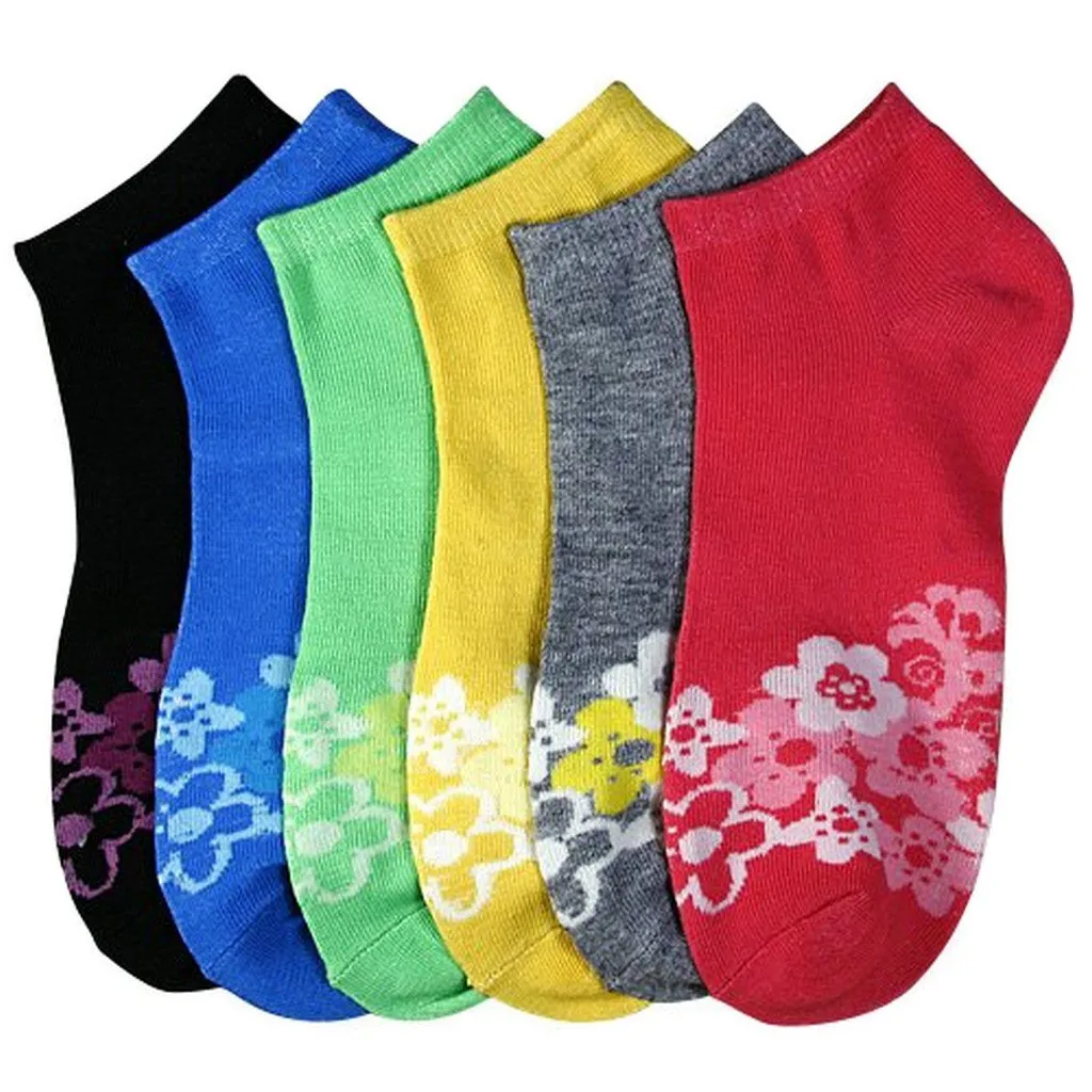 Sakkas Women's Poly Blend Soft and Stretchy Low cut Pattern Socks Asst 6-Pack