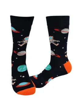 Sick Socks – Astronaut / Space - Casual Dress Socks For men